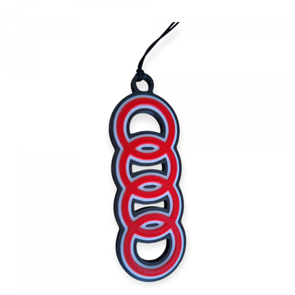 audi logo keyring 2